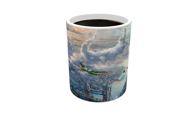 Morphing Mugs Disney - Peter Pan - Tinker Bell - Fly to Neverland - One 11 oz Color Changing Heat Sensitive Ceramic Mug â€“ Image Revealed When HOT Liquid Is Added! - Image 5